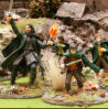 Aragorn and the Hobbits at Amon Sul